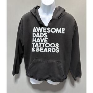 Awesome Dads Have Tattoos and Beards Hoodies Dad Funny Sweatshirts XL